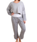 Bodil Slim Pant in Fjord Heather