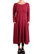 MXM Red and Black Dot Long Sleeve Dress