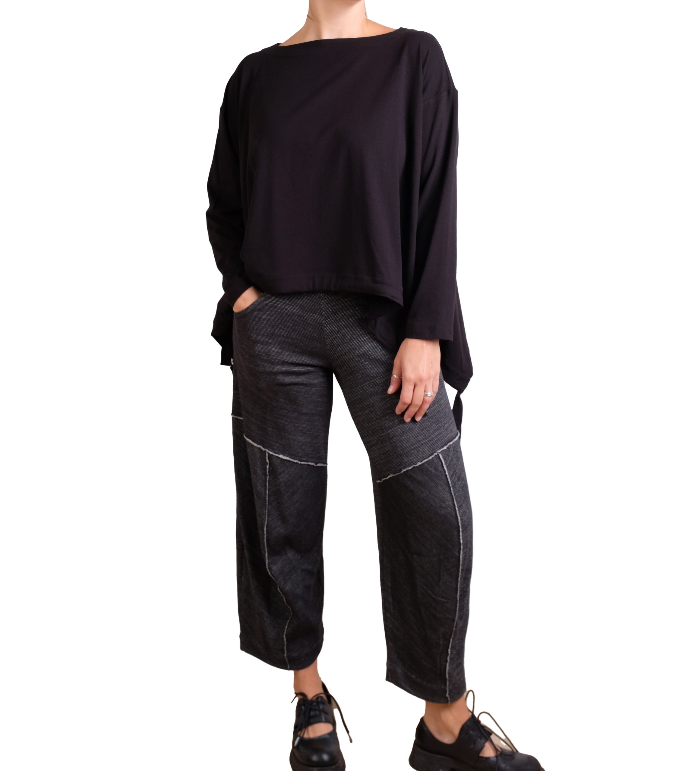 MXM Gray Heather Double Face Pants