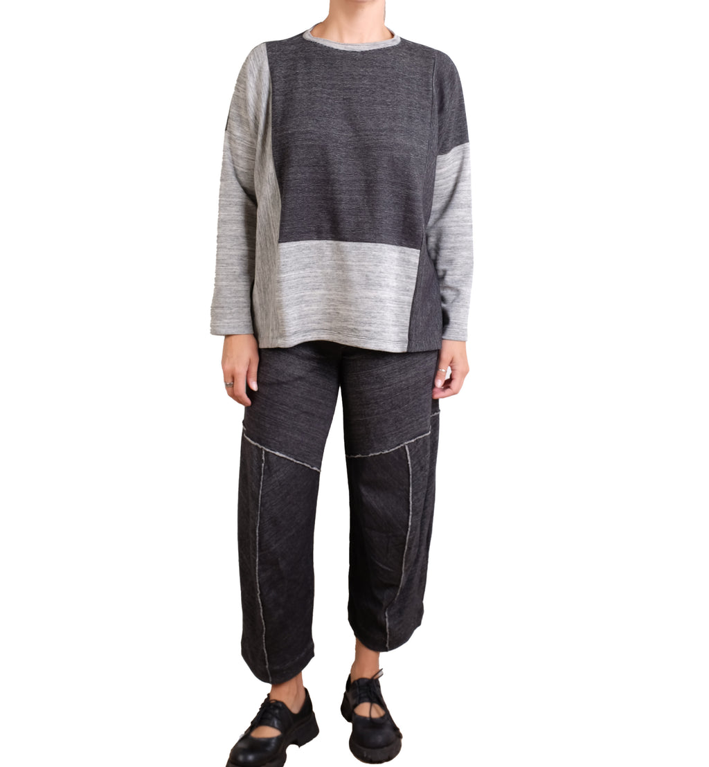 MXM Gray Heather Double Face Sweatshirt