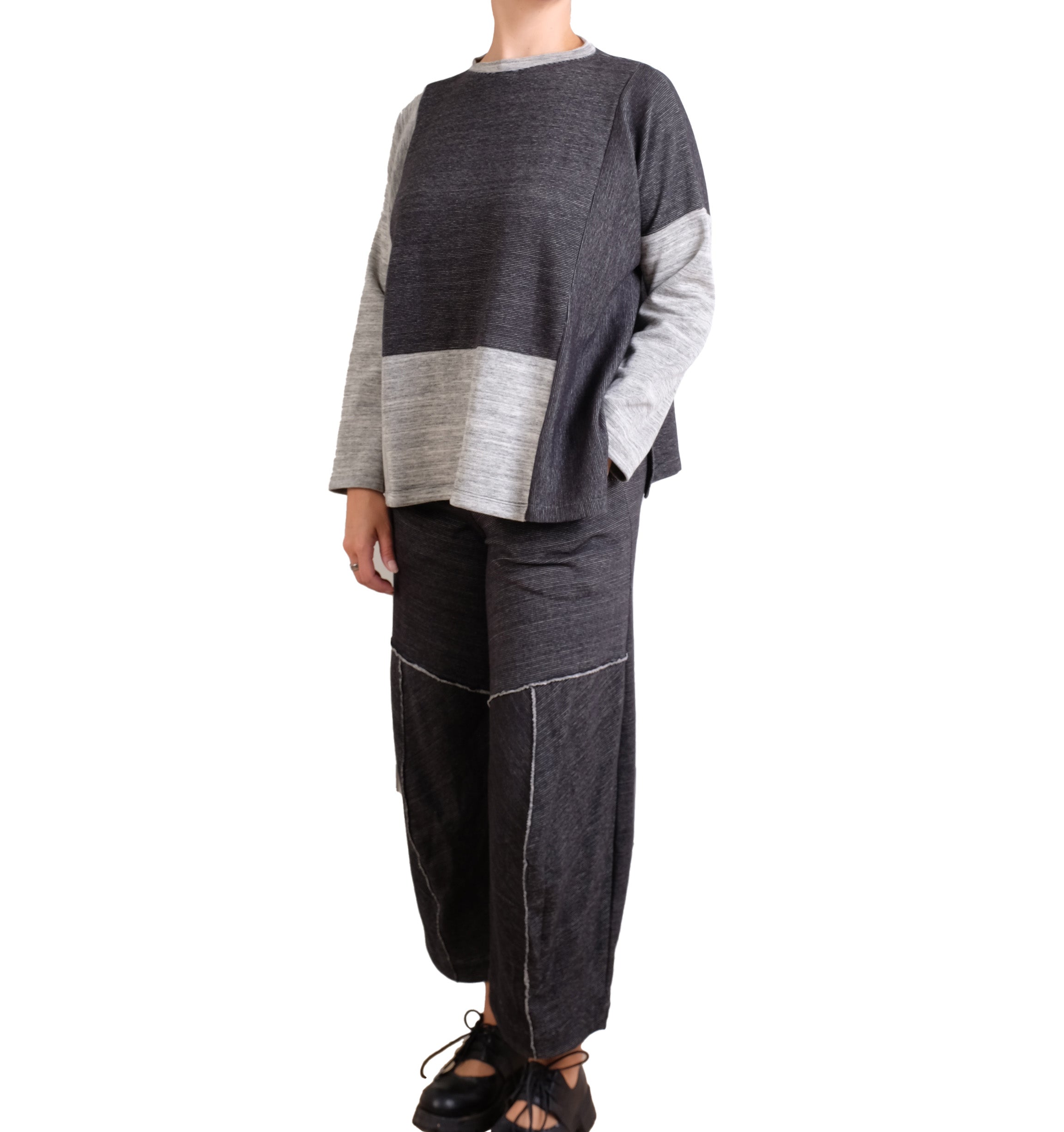 MXM Gray Heather Double Face Sweatshirt