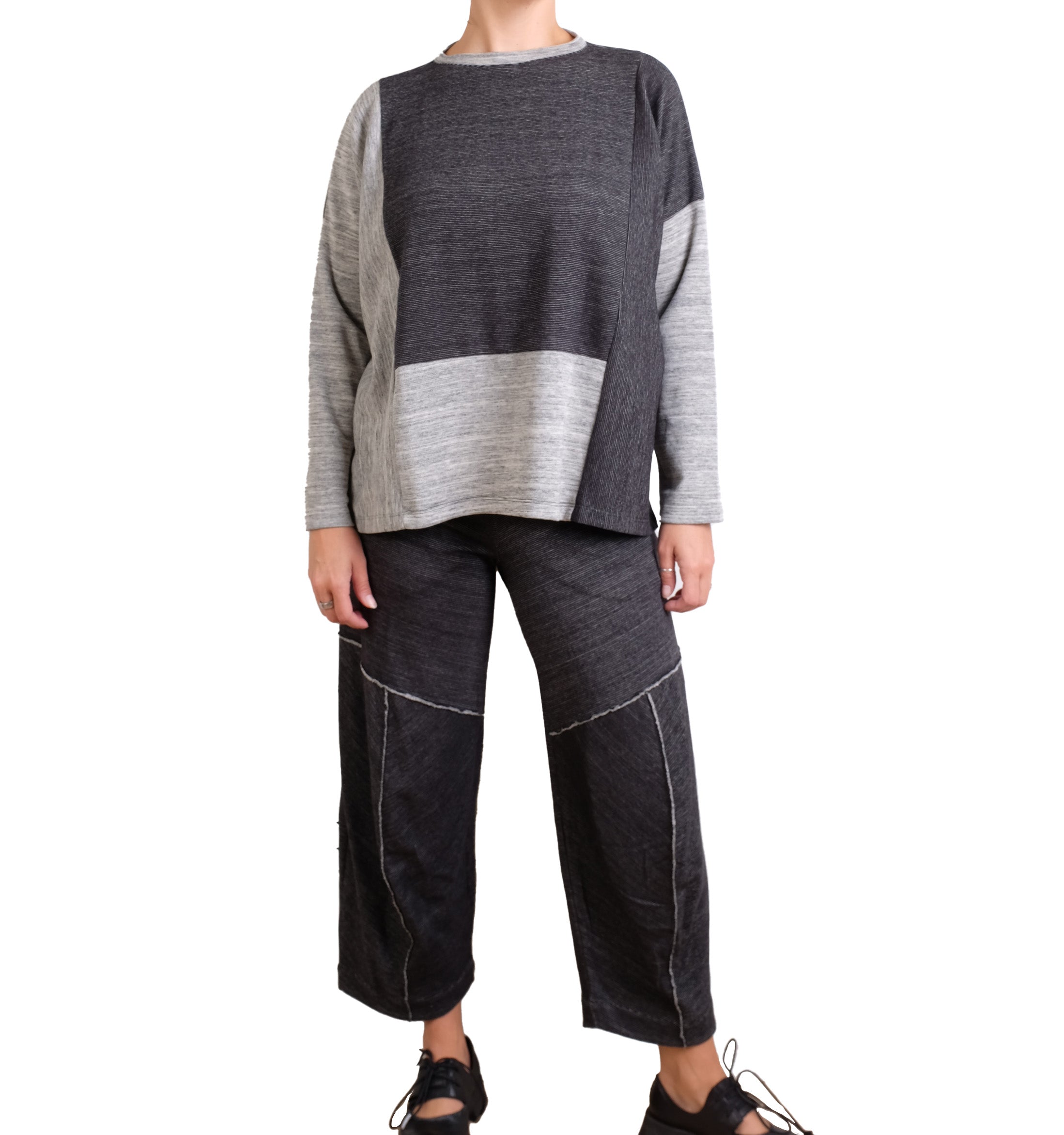 MXM Gray Heather Double Face Sweatshirt
