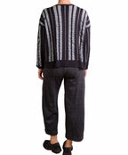 MXM Black/Ivory Stripe Sweater