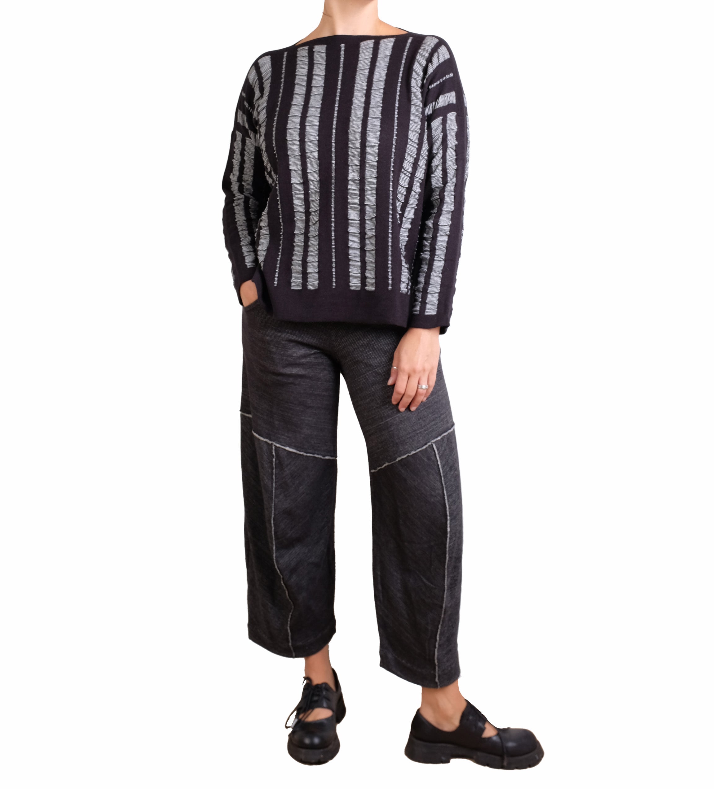 MXM Gray Heather Double Face Pants