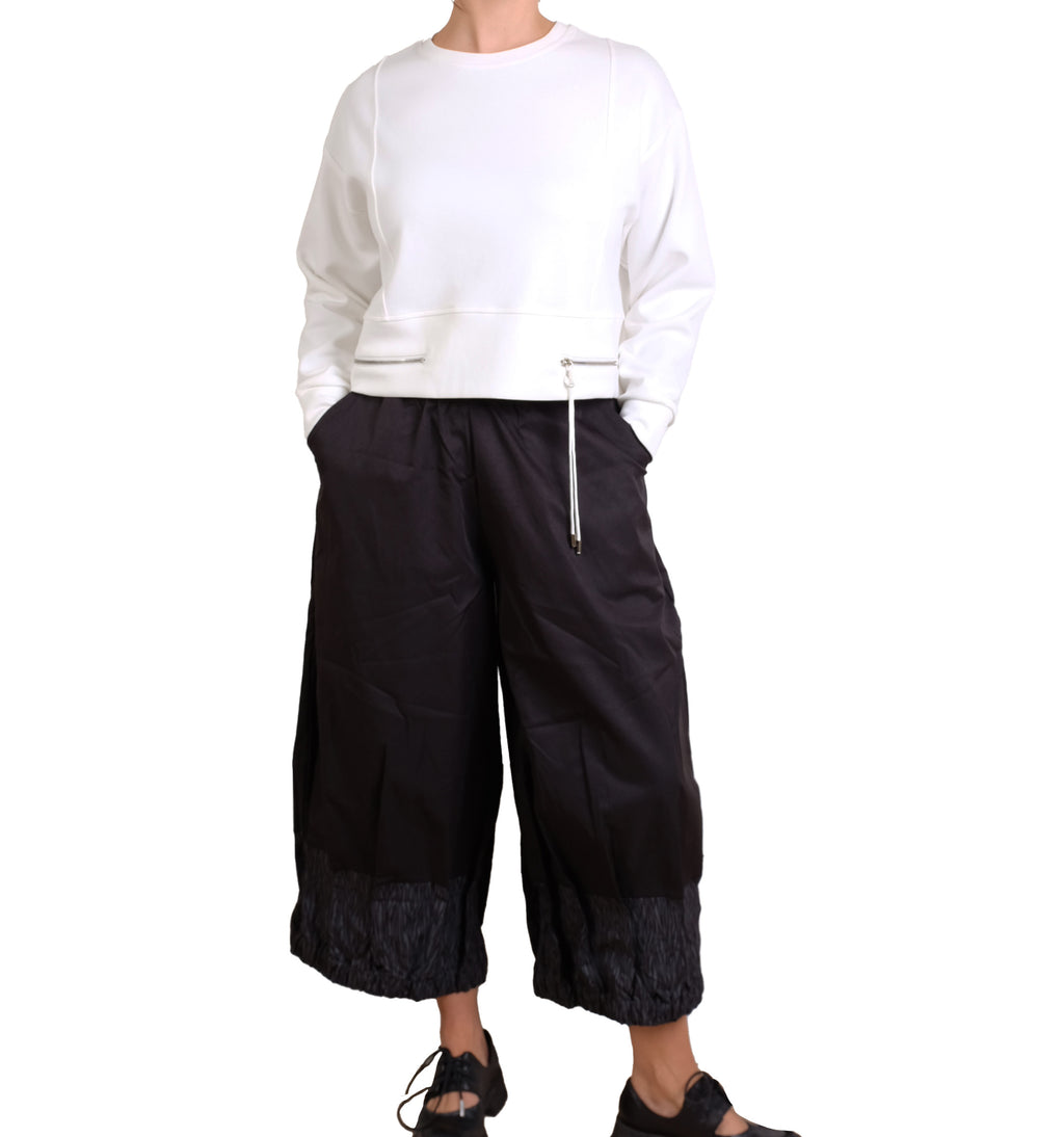 Haako Pants with Printed Ruched Hem