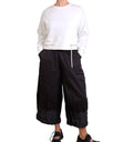 Haako Pants with Printed Ruched Hem