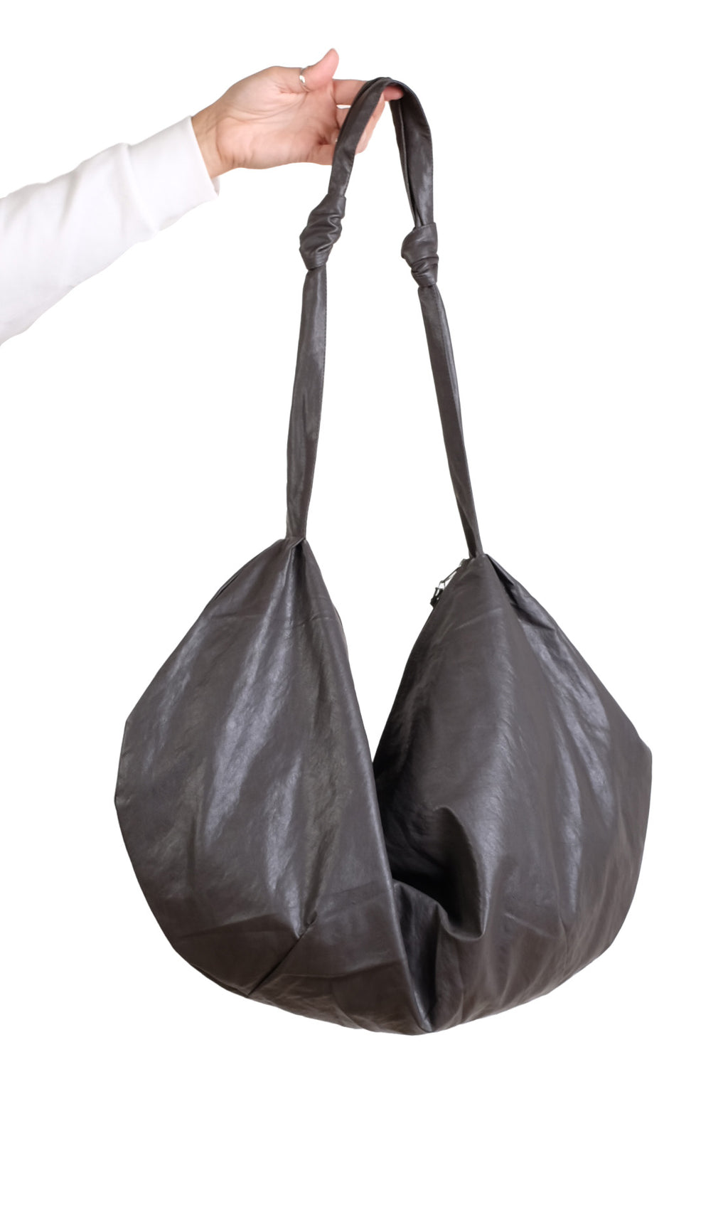 Haako Smoky Brown Faux Leather Bag