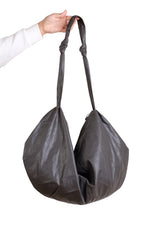 Haako Smoky Brown Faux Leather Bag