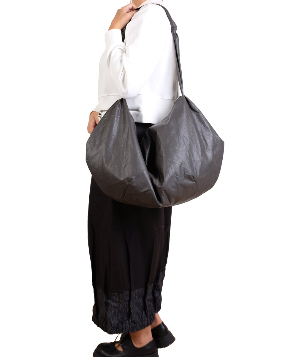 Haako Smoky Brown Faux Leather Bag