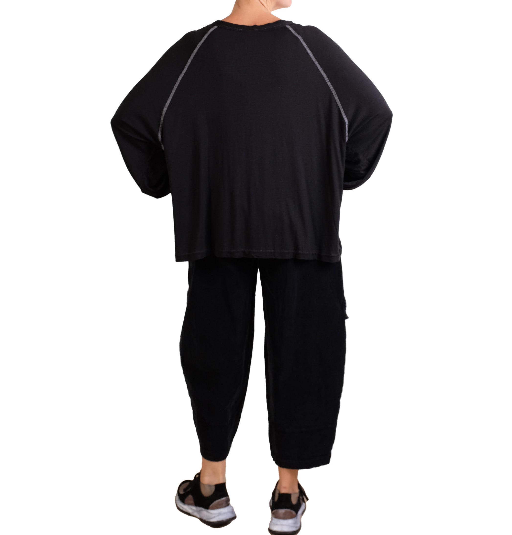 Dress To Kill Black Lycra Baseball Pullover