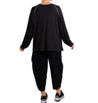 Dress To Kill Black Lycra Baseball Pullover