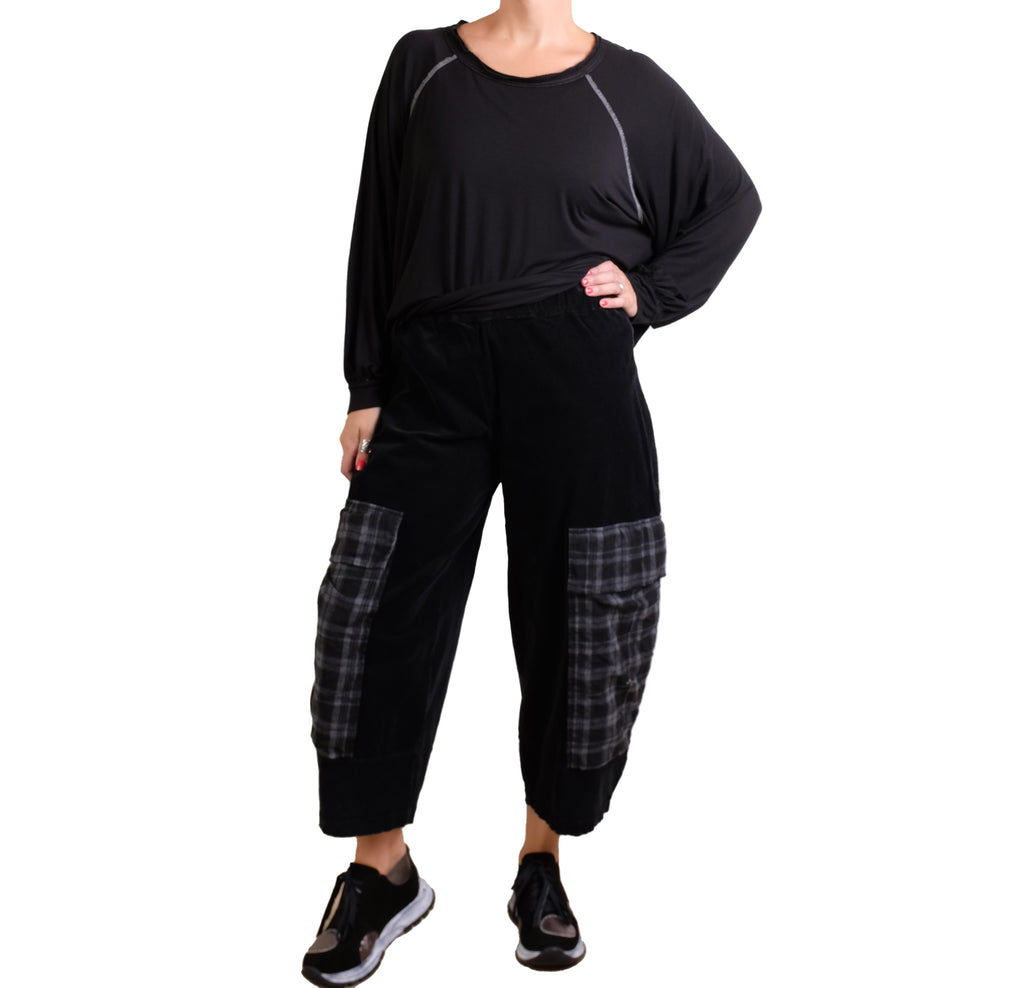 Dress To Kill Black Lycra Baseball Pullover