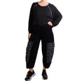 Beau Jours Joy Corduroy Mix Pant in Black
