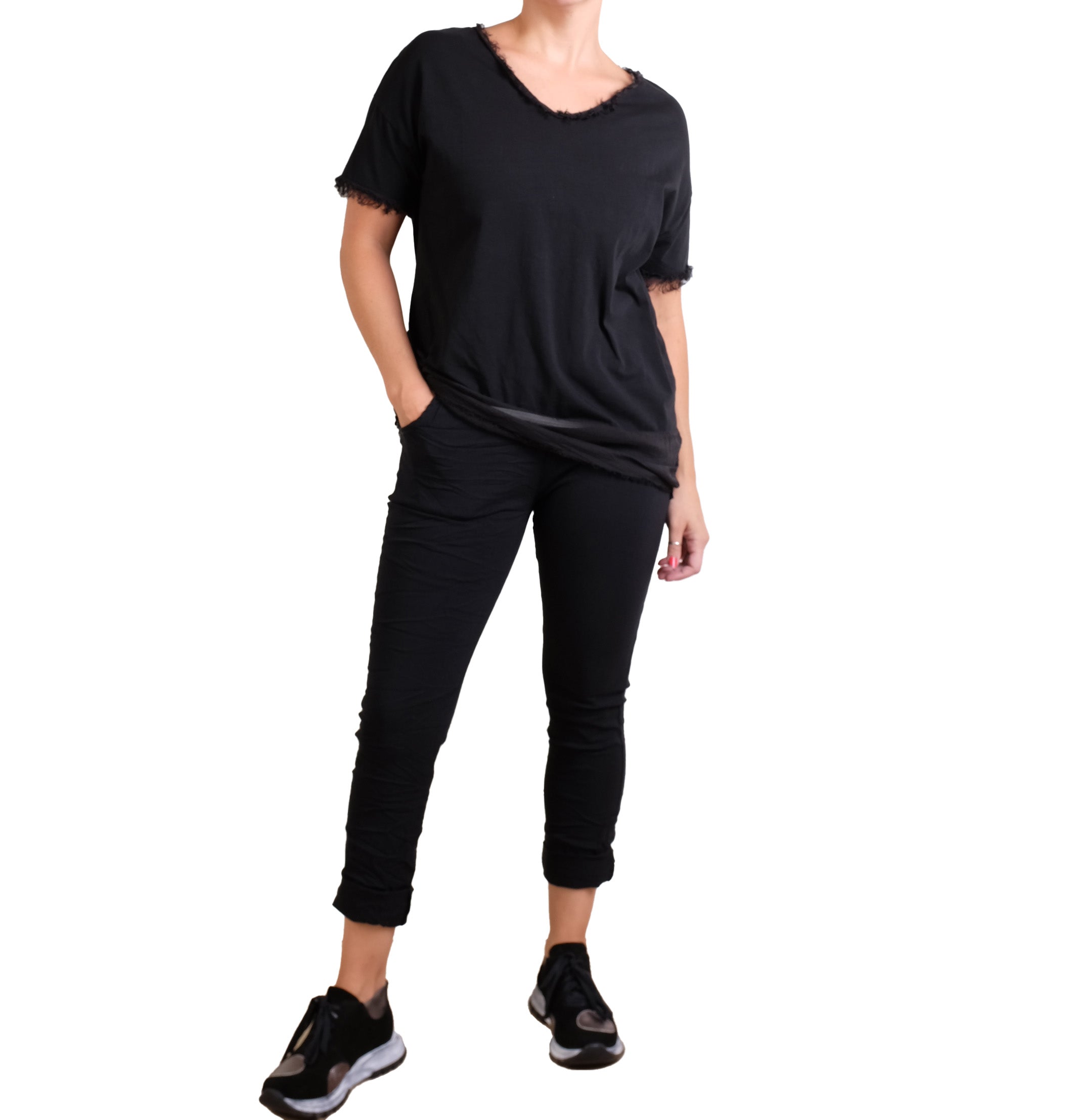 Made In Italy Black Pants