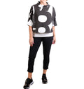Andrea Geer Funnel X Crop in Black/White