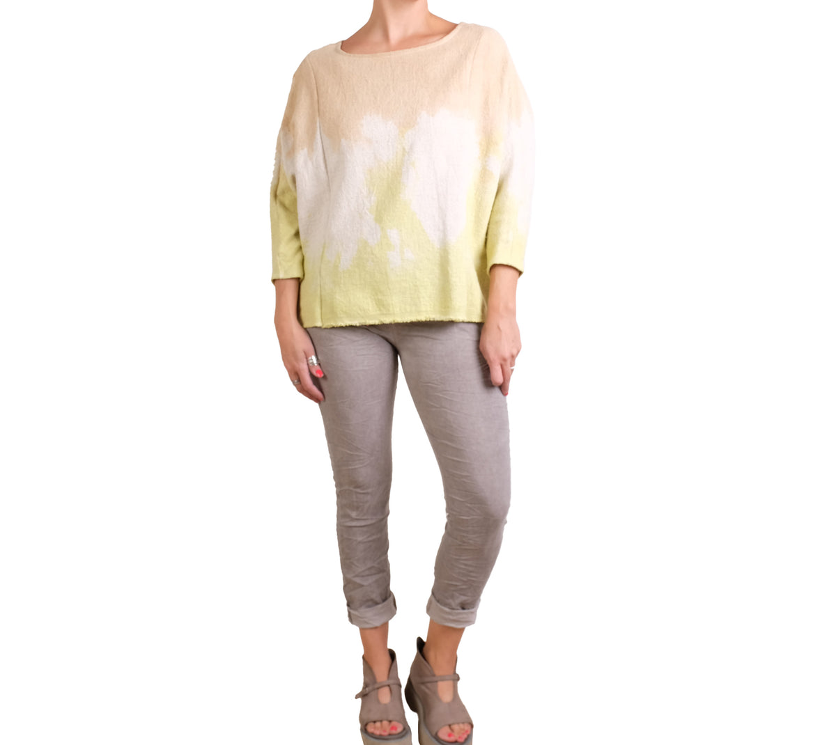 KQ One Size Ombre Hand Dyed Sweatshirt