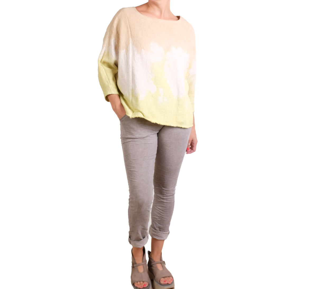 KQ One Size Ombre Hand Dyed Sweatshirt