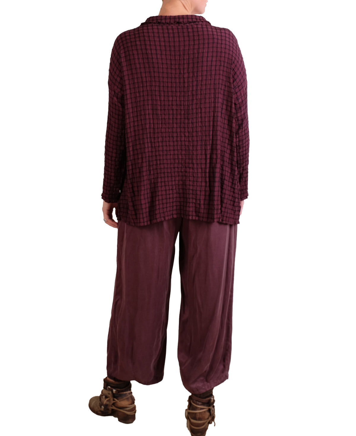 Cutloose Cropped Pant with Darts in Cinnabark