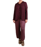 Cutloose Swing Shirt In Cinnabark Crinkle Plaid