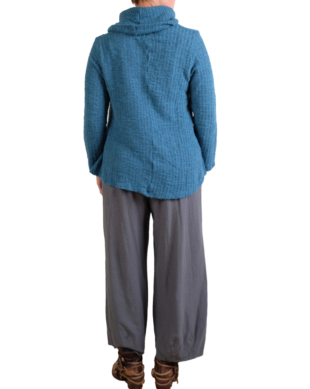 Cutloose Cowl Neck Pullover in Peacock