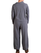 Cutloose Cropped Pants with Darts in Iron