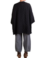 Cutloose One Size Zip Jacket in Black