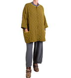 Cutloose One Size Zip Jacket in Pea