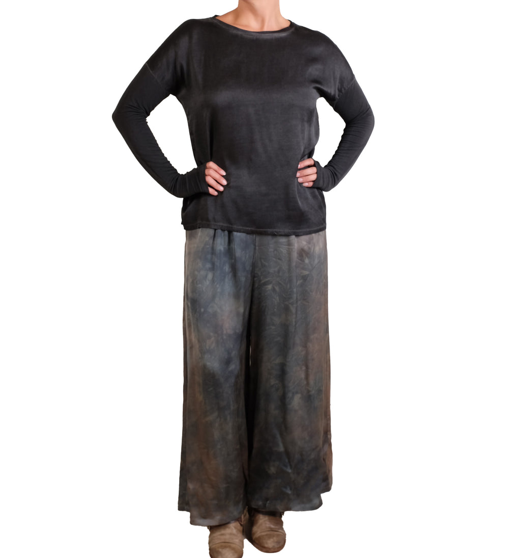 Sanctamuerte Tie Dye Silky Wide Leg Pant
