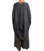 Sanctamuerte Grey Cotton Crinkle Tunic