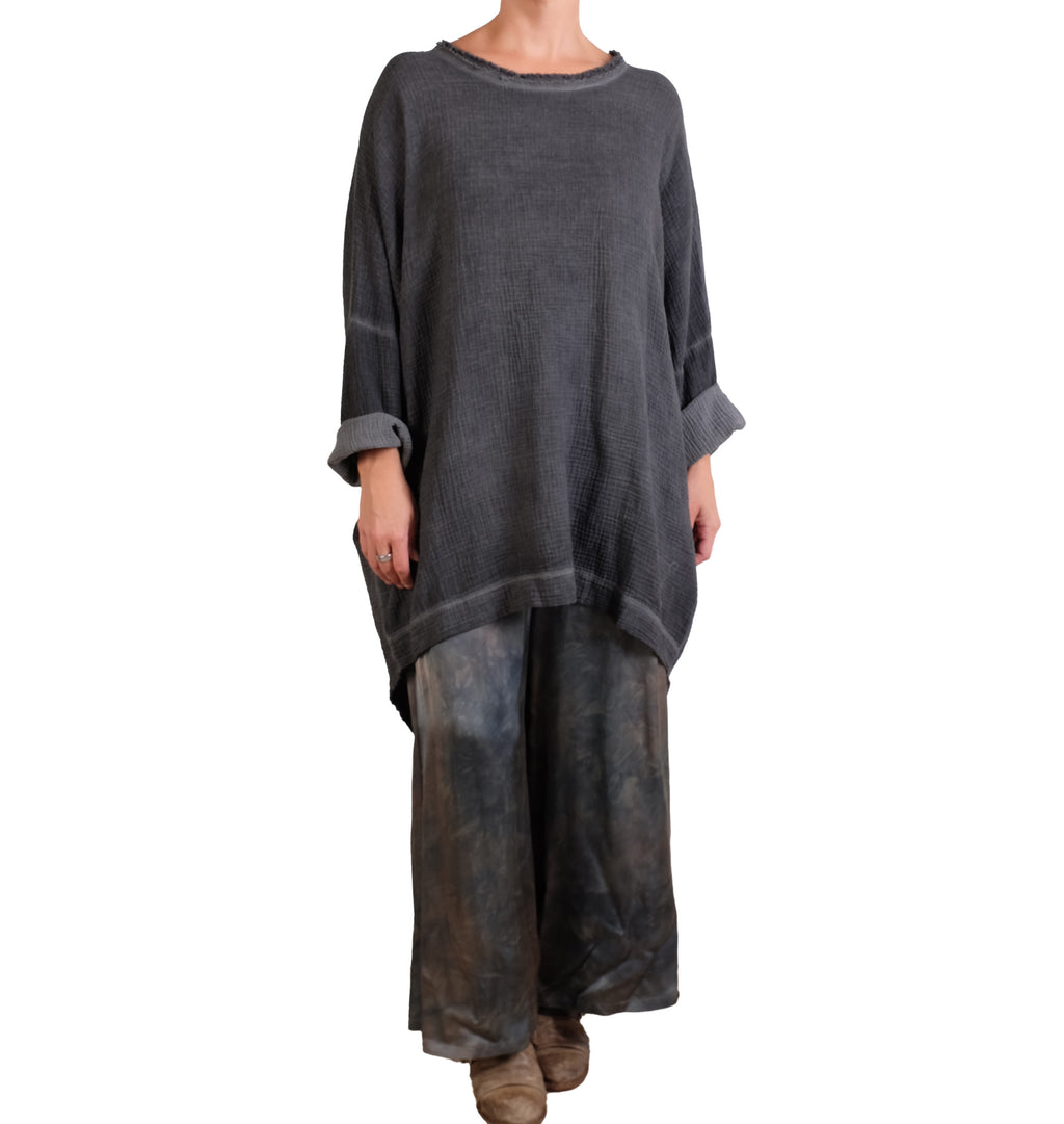 Sanctamuerte Tie Dye Silky Wide Leg Pant