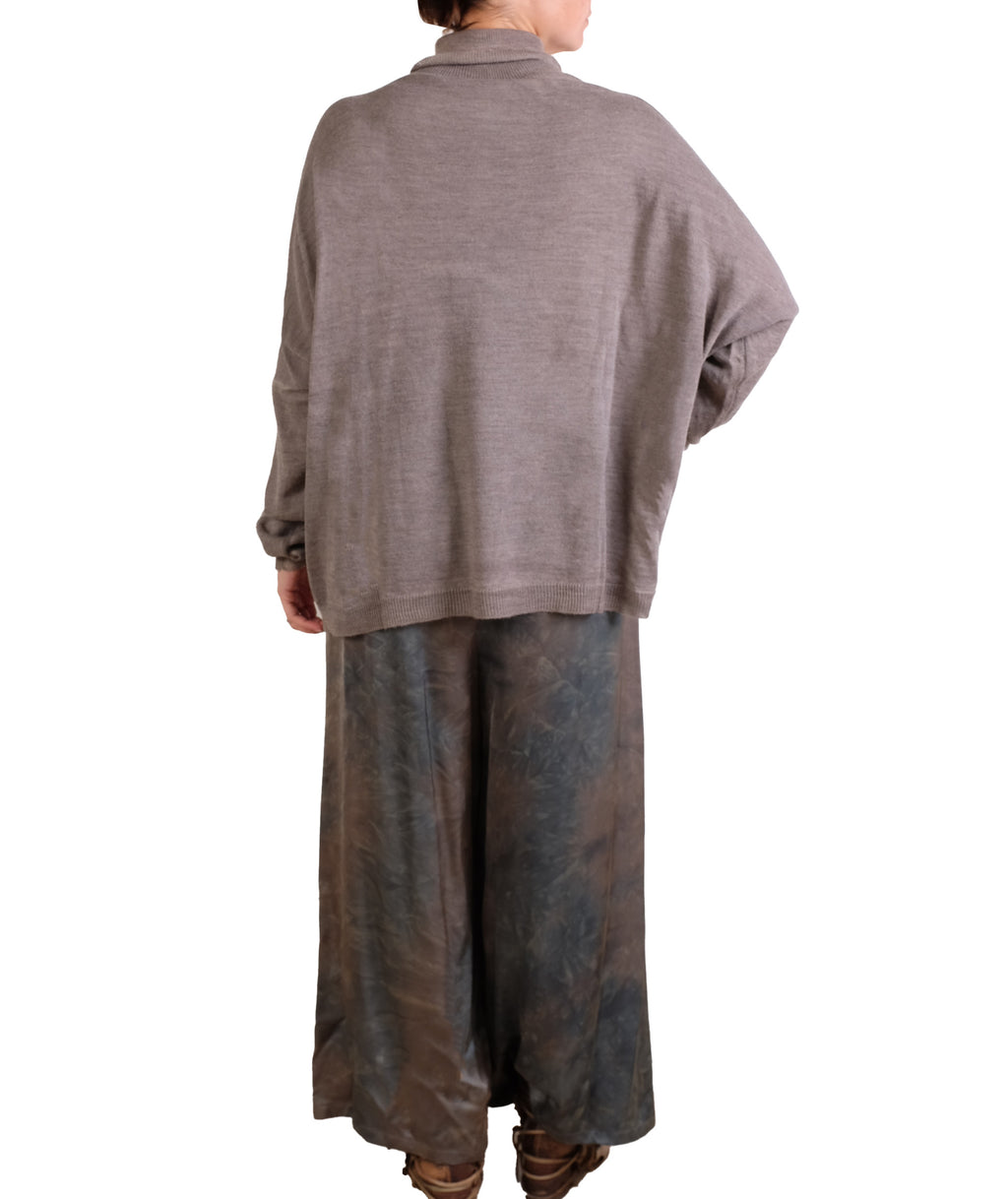 Sanctamuerte Topaz Brown Wool Sweater