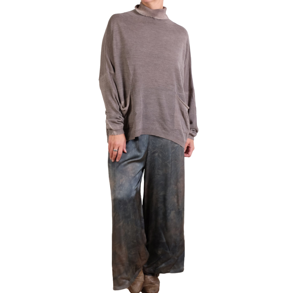 Sanctamuerte Topaz Brown Wool Sweater