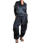 Sanctamuerte Ink Silky Draped Jogger