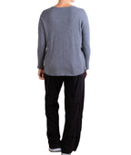 Gerties Double Layer Tee +3 In Dusty Denim