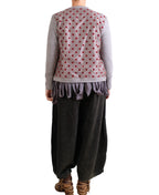 Gershon Bram Grey Polka Dot Cardigan