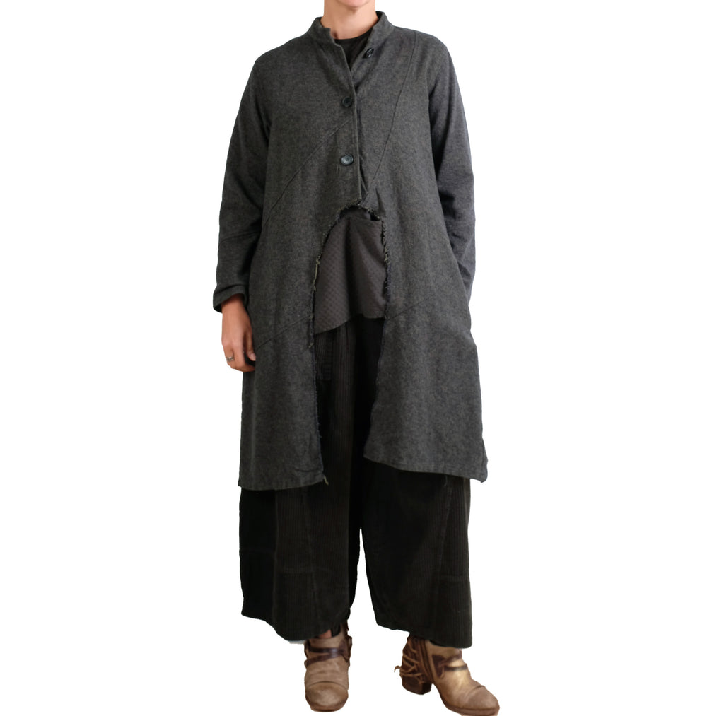 Bodil Long Tweed Jacket In Juniper