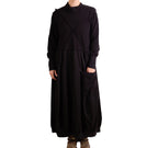 Bodil Long Dress in Black Pepper