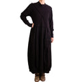 Bodil Long Dress in Black Pepper