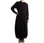Bodil Long Dress in Black Pepper