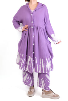  Dress To Kill Dip Dye Hooded Duster