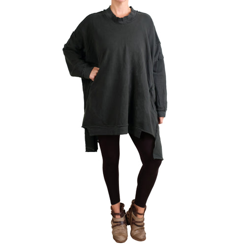 Bodil Pocket Top in Juniper