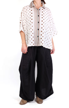  Dress To Kill White/Black/Brown Dot Balloon Cappy