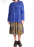 Fissore Cobalt Silk Knit Sweater