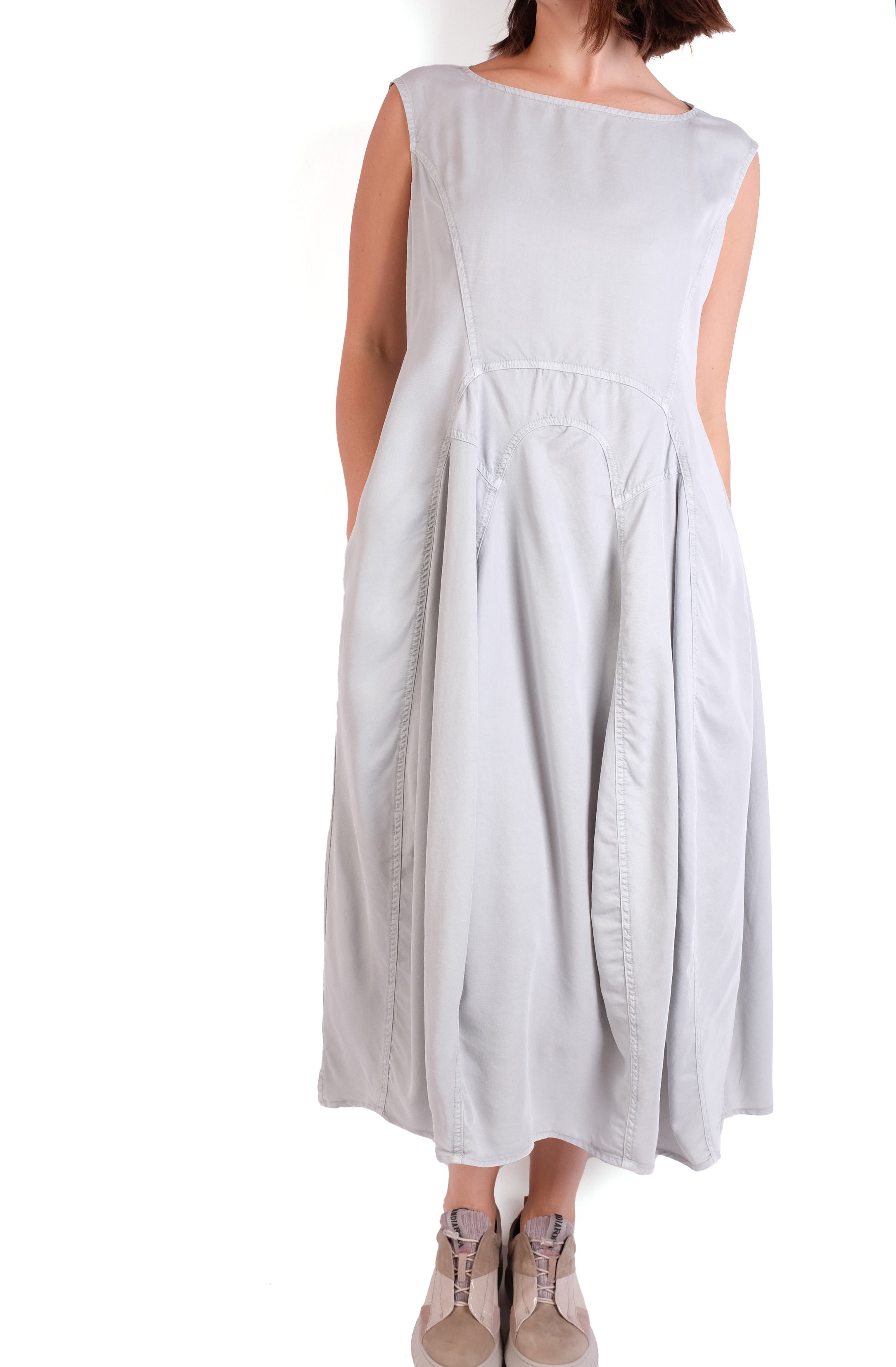 Rundholz Black Label Grey Pigment Sleeveless Dress