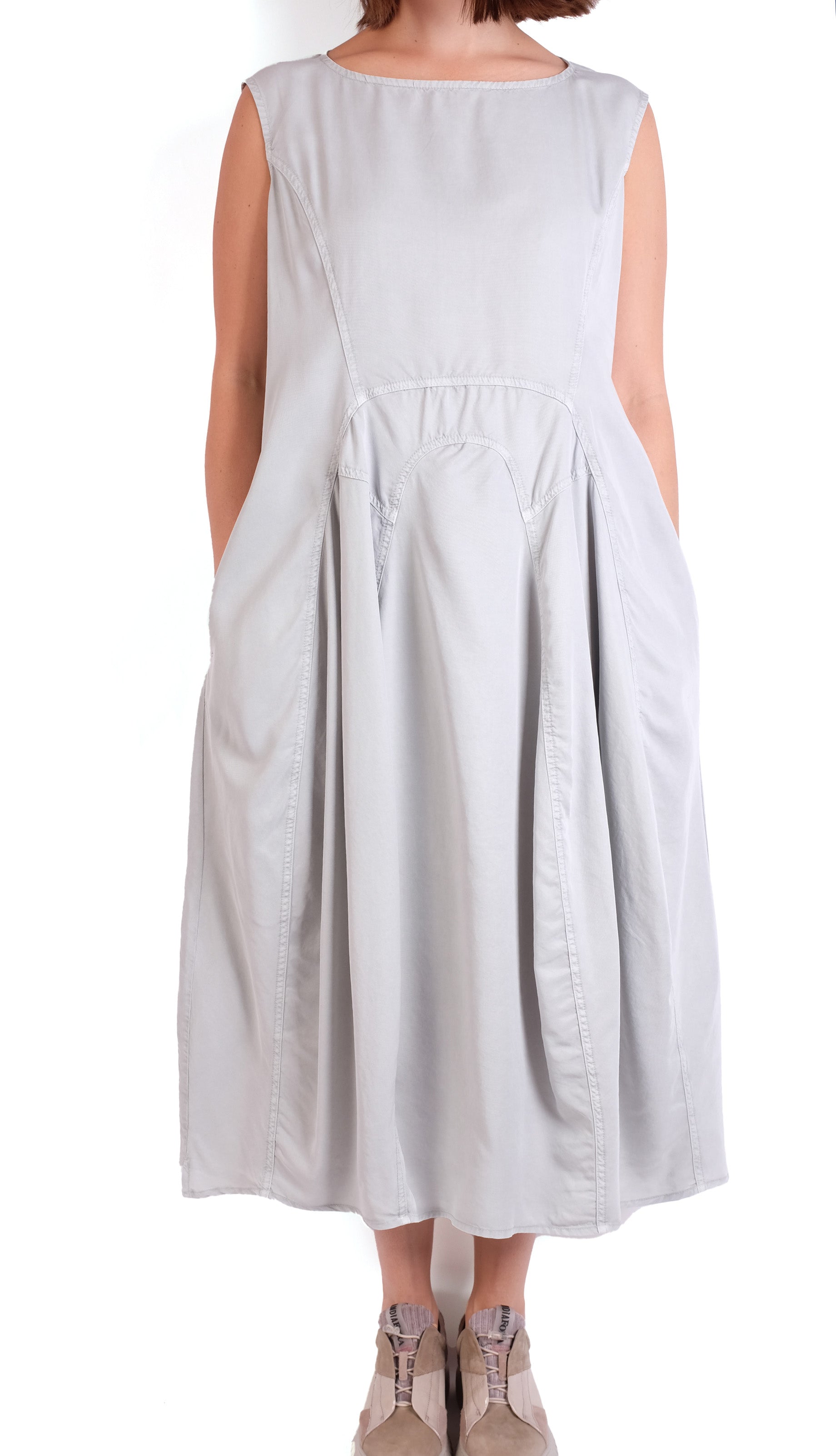 Rundholz Black Label Grey Pigment Sleeveless Dress