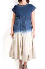 Rundholz DIP Denim Bleach Wash Dress