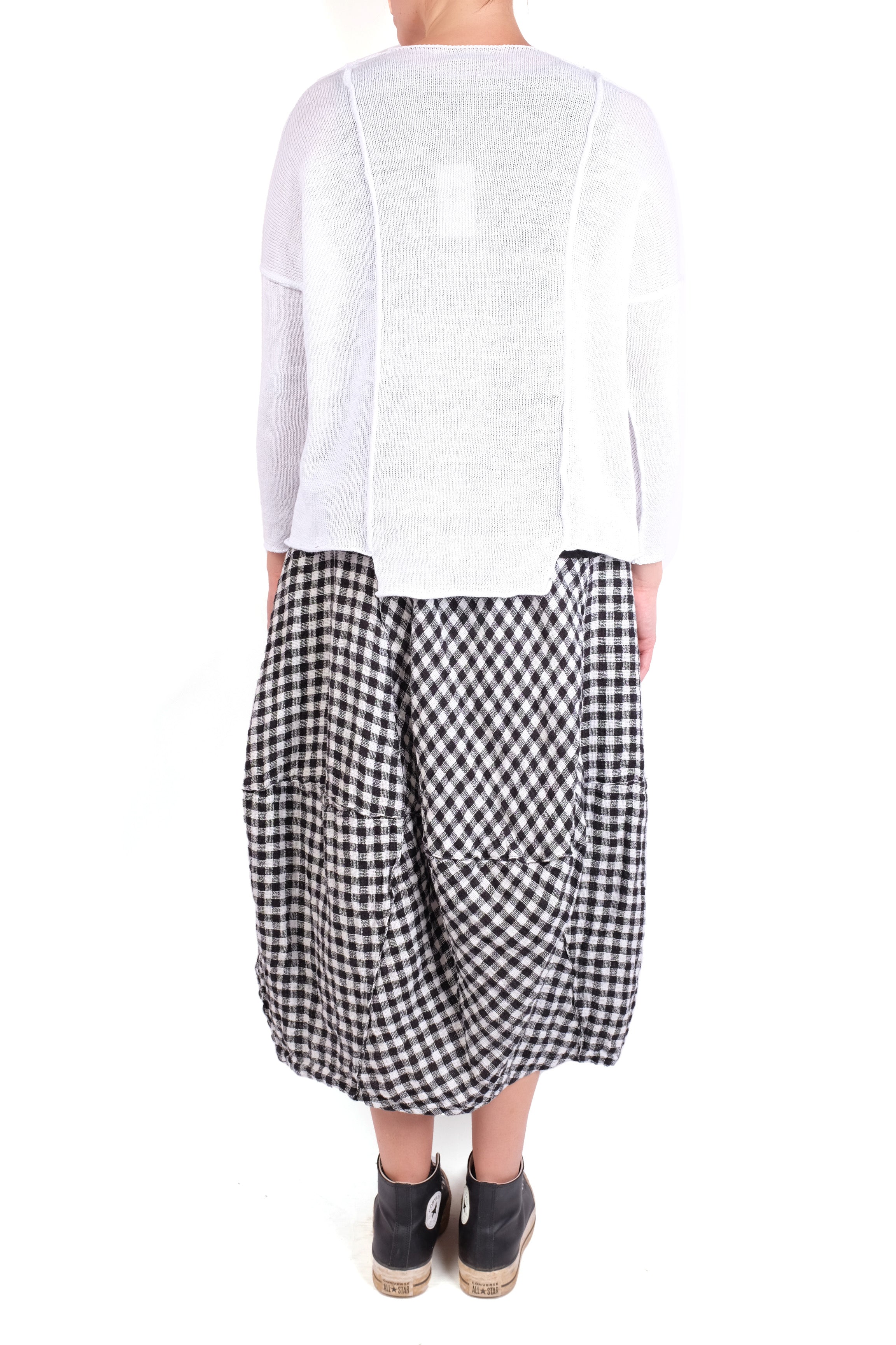 Grizas White Sweater with Patches