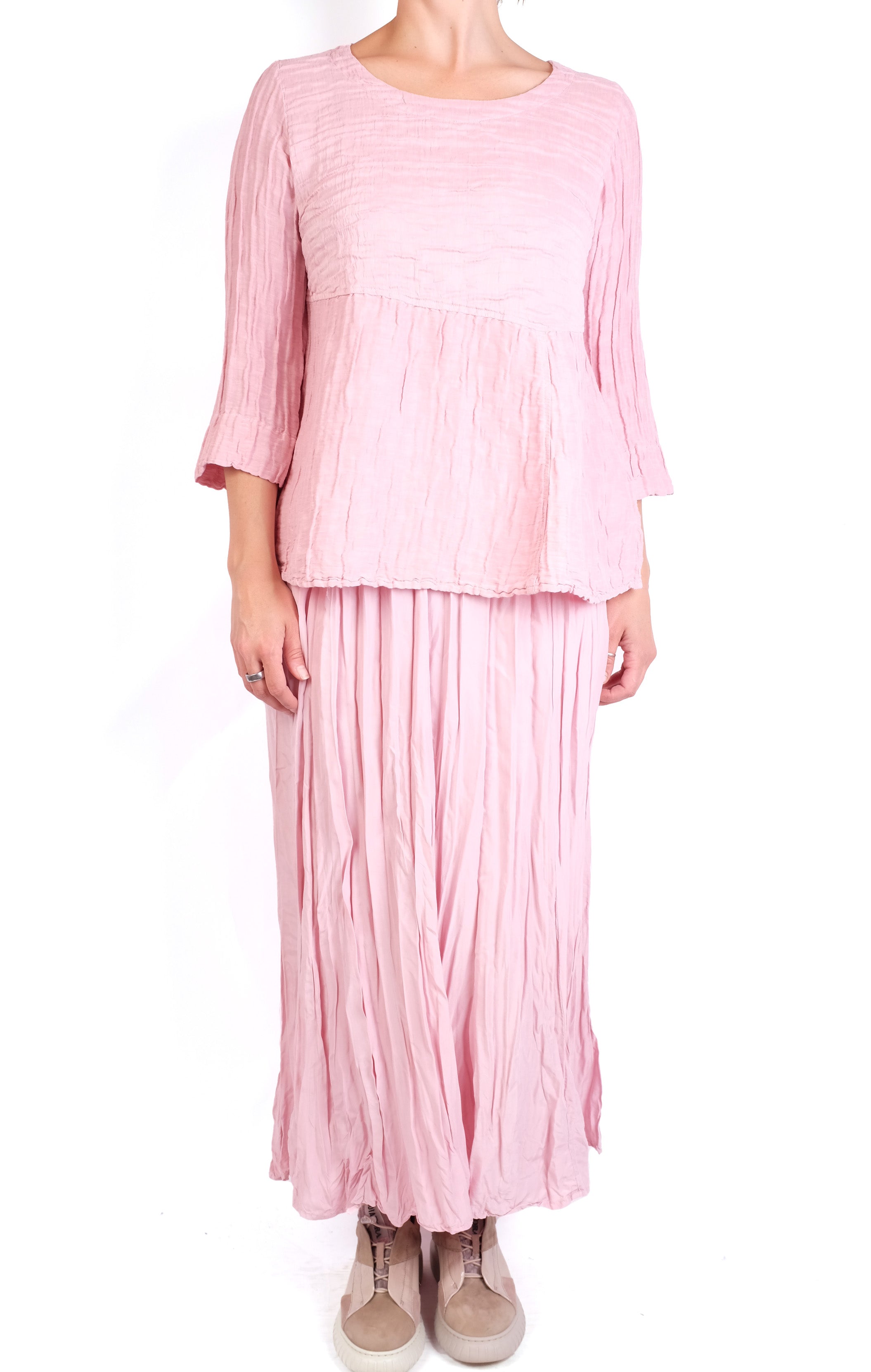 Grizas Pale Pink Silk Top