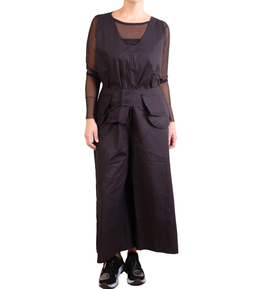 Loyko Rib Black Jumpsuit