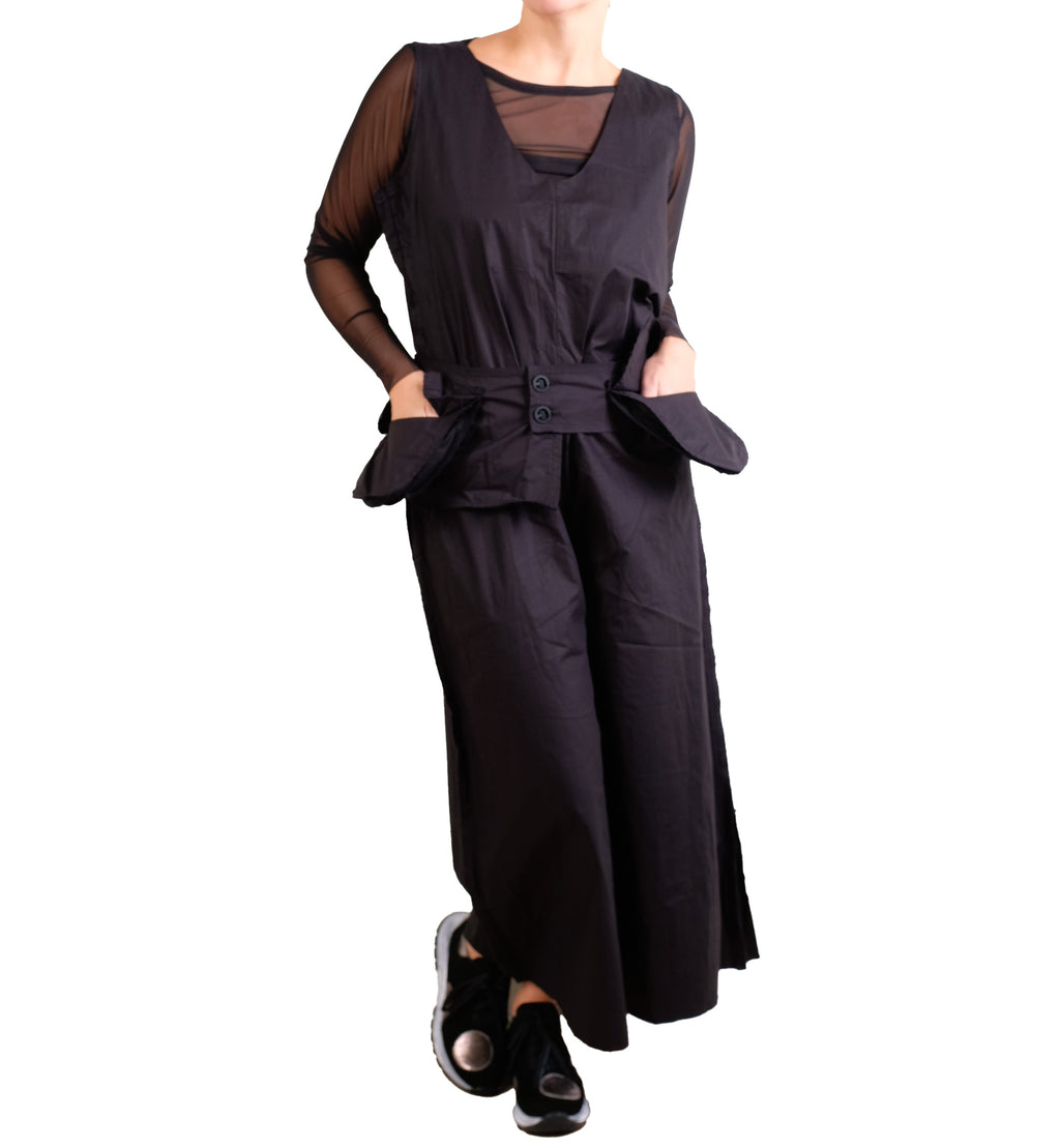 Loyko Rib Black Jumpsuit